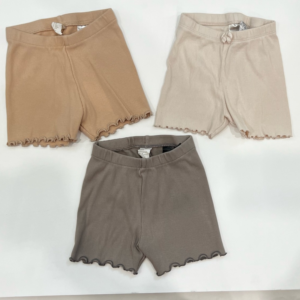3 Pairs of Toddler Girls Shorts, Size 3T